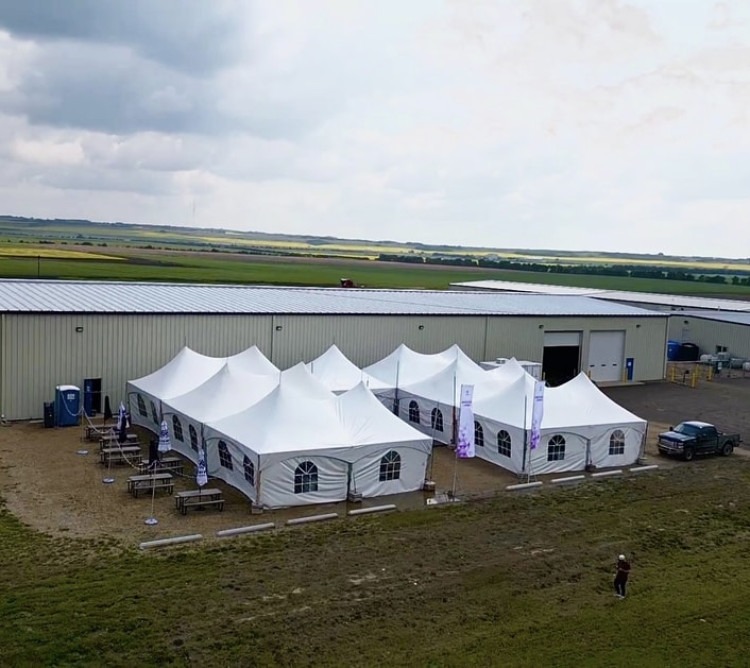 C Shaped Marquee Tent